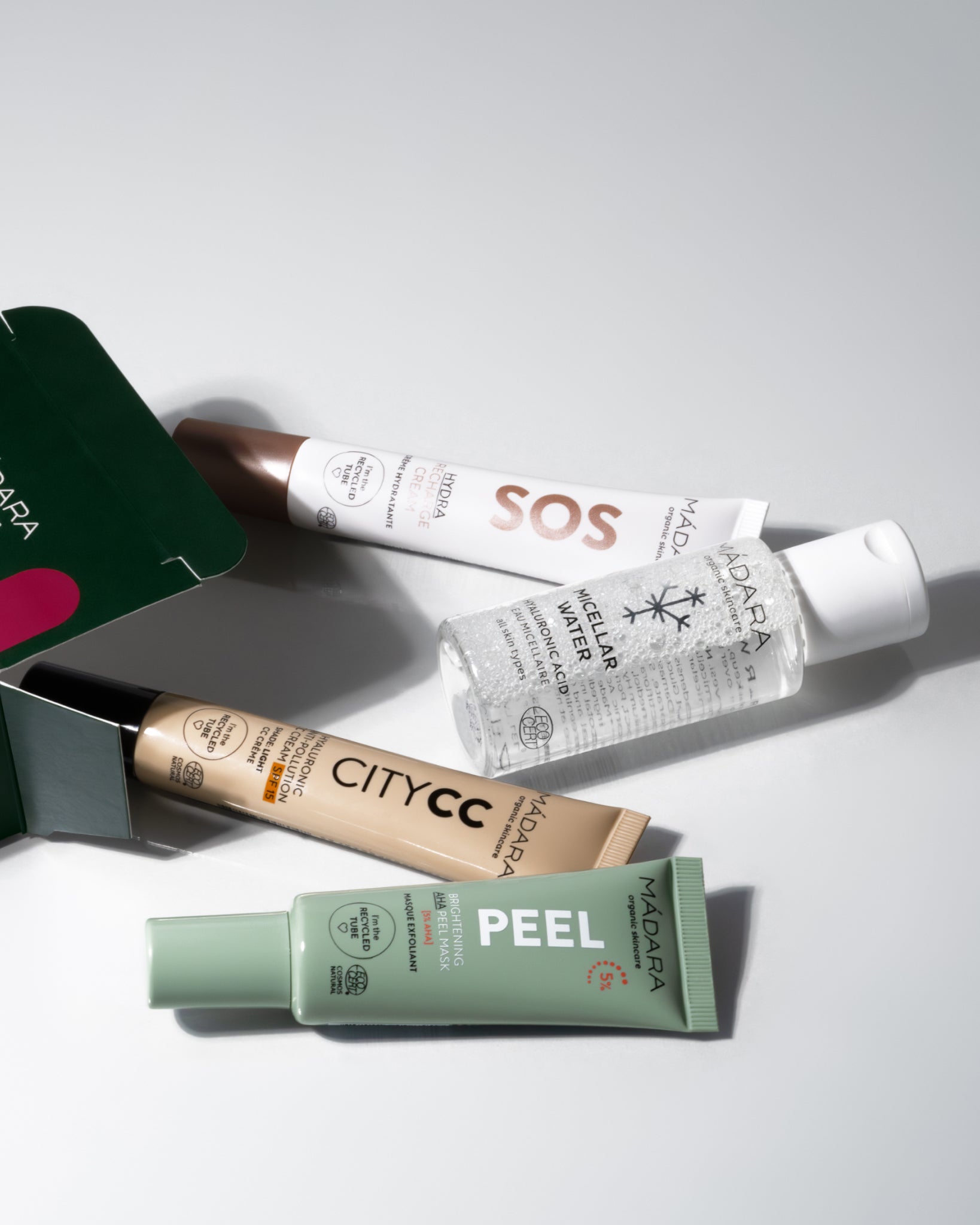 MÁDARA Organic Skincare bestseller mini light A0033 product photo on plain background.