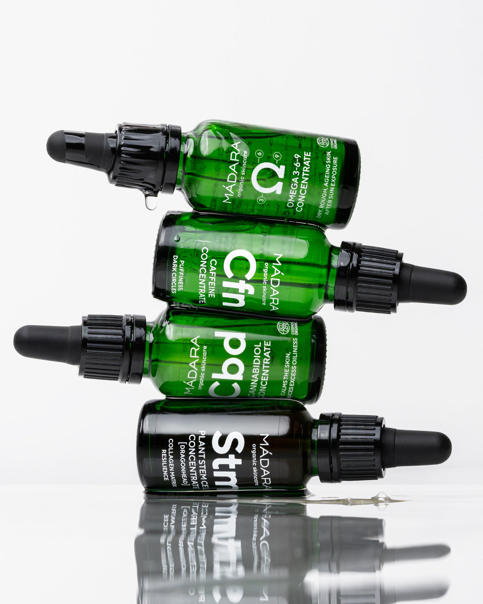 MÁDARA Organic Skincare custom actives A3263 product photo on plain background.