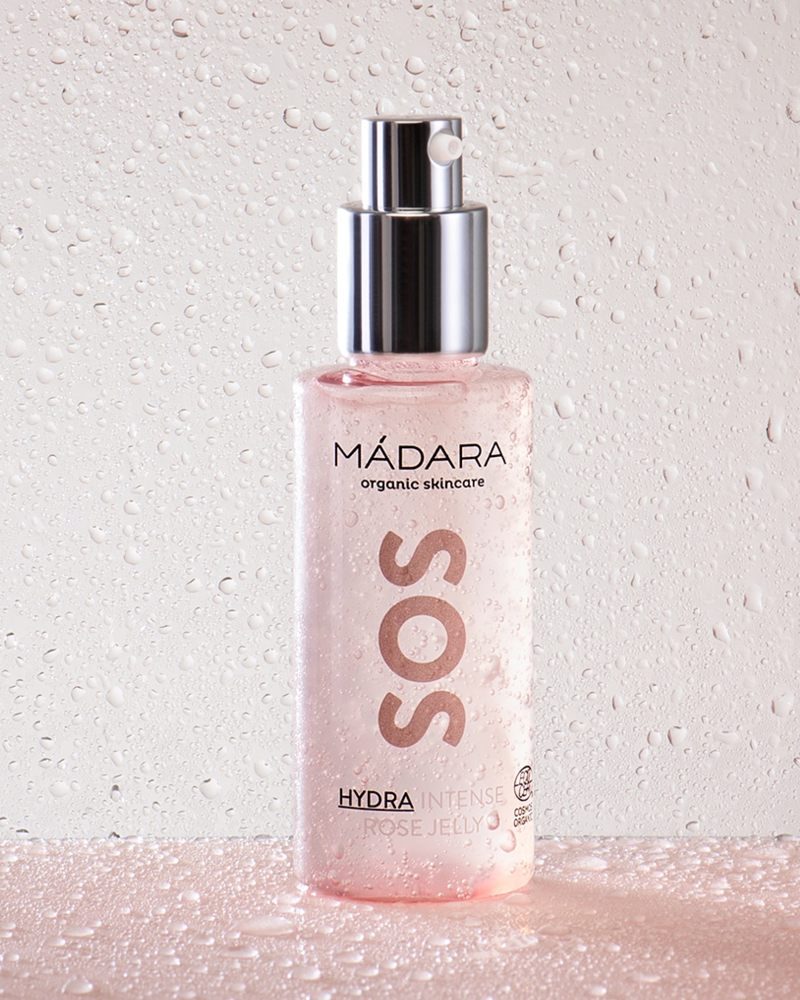 MÁDARA Organic Skincare hyaluronic acid facial gel A3022 gel product photo on plain background.