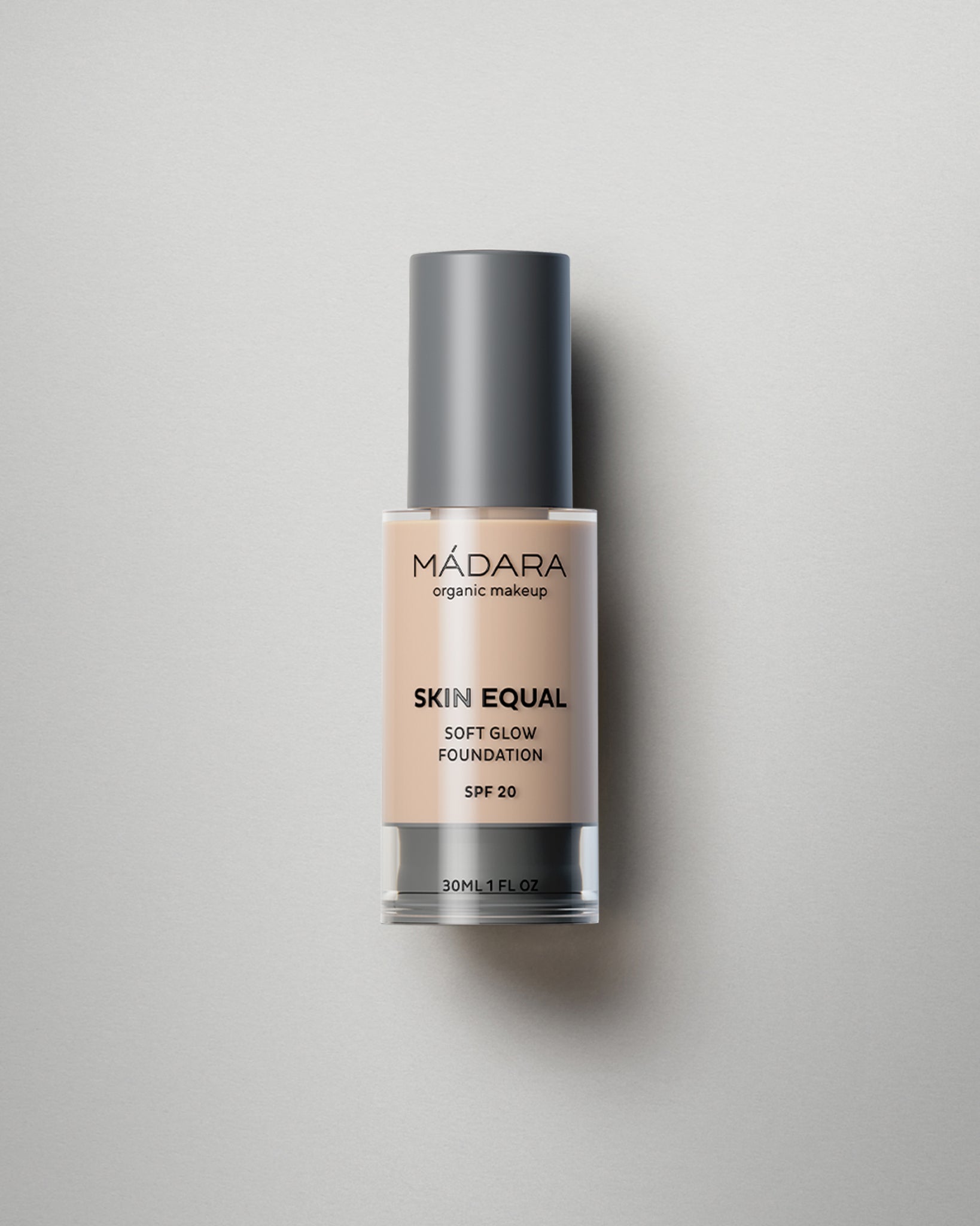 MΓDARA Organic Skincare soft glow foundation porcelain A6051 foundation product photo on plain background