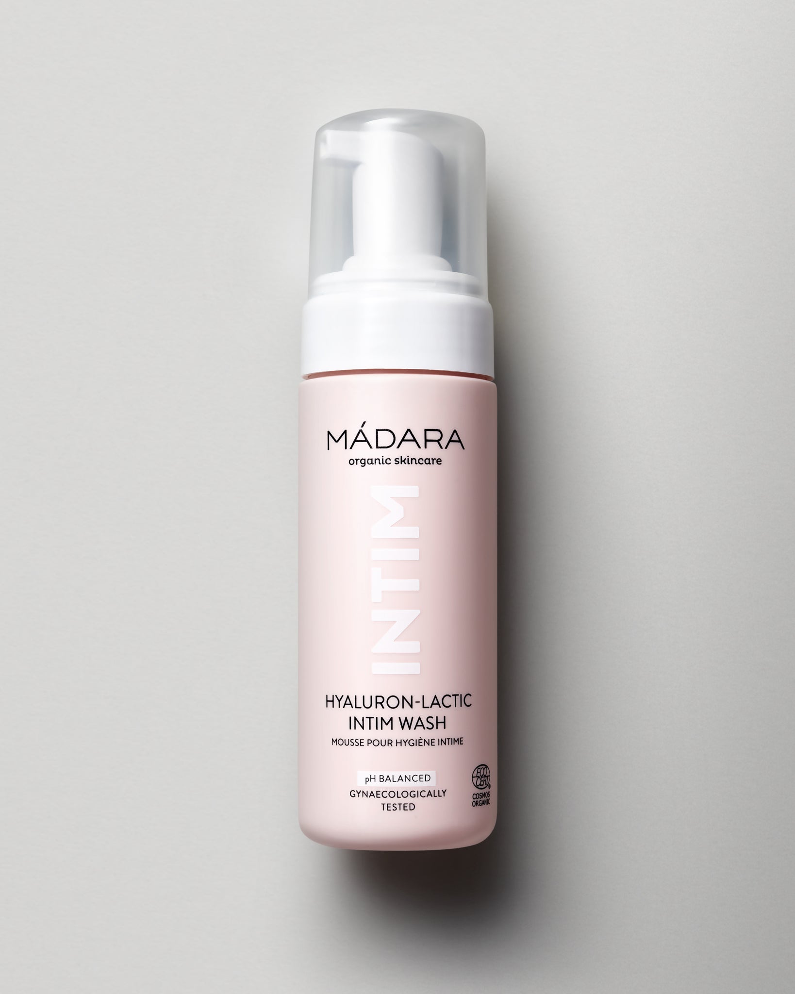 MÁDARA Organic Skincare hyaluron lactic intim wash A1080 product photo on plain background.