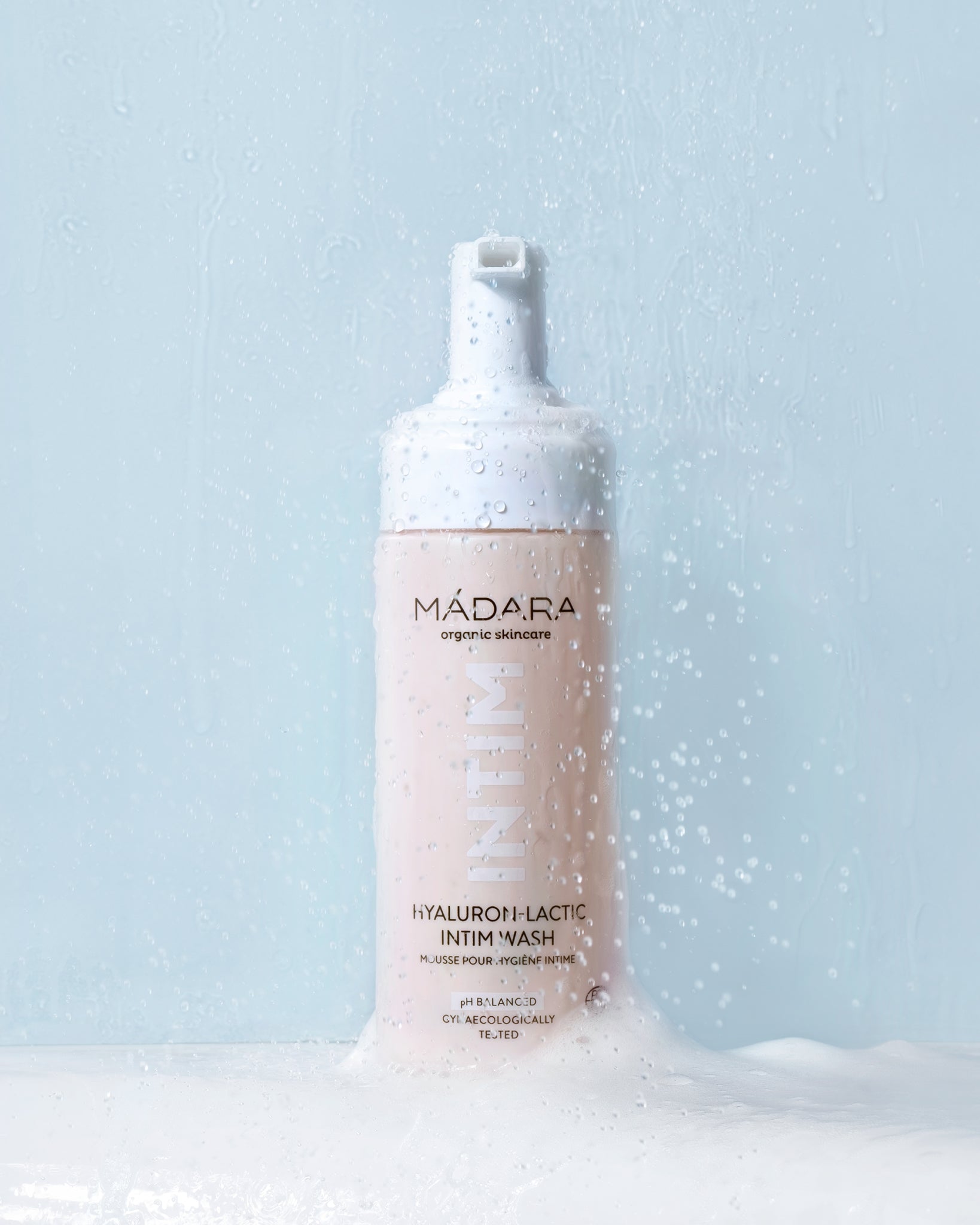 MÁDARA Organic Skincare intimate soap A1080 product photo on plain background.